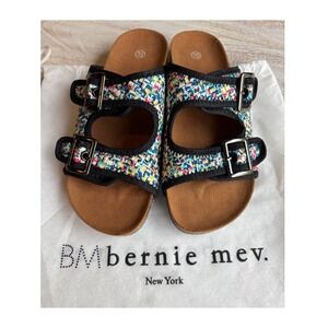 Bernie Mev Euro 37 US 6 Sandals Womens  Woven Double Buckle Flat